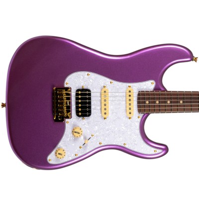 Jet Guitars JS-480 VIG Roasted Maple / Rosewood with Gold Hardware - Violet